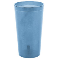 Carlisle 521654 Stackable 16 oz. Blue SAN Plastic Tumbler - 6/Pack