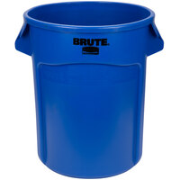 Rubbermaid FG262000BLUE BRUTE 20 Gallon Blue Round Trash Can