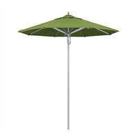 California Umbrella AAT 758 SUNBRELLA 1A Rodeo Series 7 1/2' Pulley Lift Umbrella with 1 1/2" Aluminum Pole - Sunbrella 1A Canopy - Spectrum Cilantro Fabric