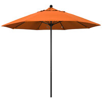 California Umbrella ALTO 908 SUNBRELLA 2A Venture Customizable 9' Round Push Lift Umbrella with 1 1/2" Aluminum Pole - Sunbrella 2A Canopy - Tuscan Fabric