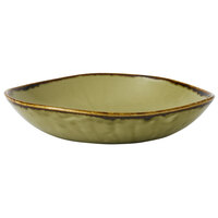 Dudson HG253 Harvest 38 oz. Green Organic Round China Bowl by Arc Cardinal - 12/Case