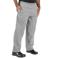 Uncommon Chef 4010 Unisex Houndstooth Customizable Traditional Chef Pants - S