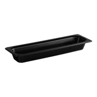 Cambro 22LPCW110 Camwear 1/2 Size Long Black Polycarbonate Food Pan - 2 1/2" Deep