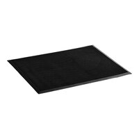 Choice 32" x 39" Black Rubber Finger-Scraper Top Anti-Fatigue Mat - 1/2" Thick