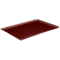 MFG Tray 375301-1247 14 9/16" x 20 7/8" Burgundy Rectangle Low Profile Fiberglass Dietary Tray - 12/Pack