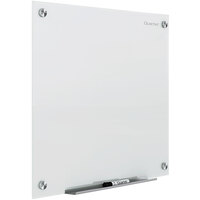 Quartet G24848W Brilliance 48" x 48" White Frameless Wall-Mounted Magnetic Glass Dry Erase Board