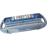 San Jamar SW1218 Saf-T-Wrap Film / Foil Station with Safety Blade and Label Dispenser