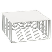 Cal-Mil 432-6-15 Portland White Wire Square Riser - 12" x 12" x 6"