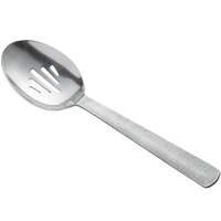 American Metalcraft SVHSS10 10" Hammered Stainless Steel Vintage Slotted Spoon