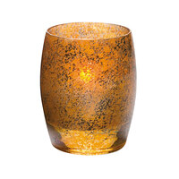 Hollowick 6404AG Contour Antique Gold Glass Votive