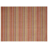 Front of the House XPM096RDV83 Metroweave 16" x 12" Reds Mesh Woven Vinyl Rectangle Placemat - 12/Pack