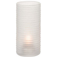 Hollowick 48025SC Typhoon Satin Glass Full-Size Clear Cylinder Lamp