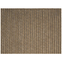 Front of the House XPM079ESV83 Metroweave 16" x 12" Mocha Urban Woven Vinyl Rectangle Placemat - 12/Pack