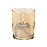 Hollowick 5176G Gold Glass Cylinder Tealight