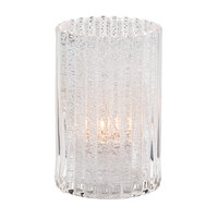 Hollowick 1502CJ 4 5/8" Clear Glass Jewel Vertical Rod Cylinder Lamp