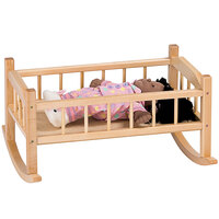 Jonti-Craft Baltic Birch 6307JC Traditional 17" x 20 1/2" x 10 1/2" Hardwood Doll Cradle