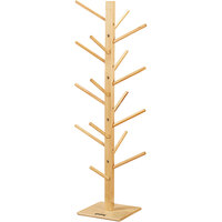 Jonti-Craft Baltic Birch 0499JC 18" x 18" x 49" 16-Hook Hardwood Puppet Tree