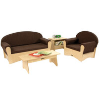 Jonti-Craft Baltic Birch 3775JC Komfy 4-Piece Espresso Children's Wood Living Room Set