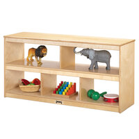 Jonti-Craft Baltic Birch 3198JC 50" x 15" x 24 1/2" Open Wood Toddler Shelf