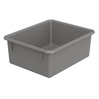 Jonti-Craft 8210JC 13 1/2" x 8 5/8" Graphite Plastic Cubbie Tray for Cubbie-Tray Storage Units