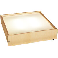 Jonti-Craft Baltic Birch 5844JC 20 1/2" x 21" x 5" Wood Frame LED Lightbox with Acrylic Top - 110V