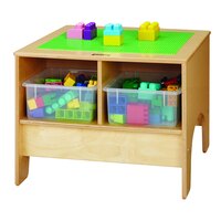 Jonti-Craft Baltic Birch 5745JC 28" x 25" x 19" KYDZ Preschool Brick Building Table