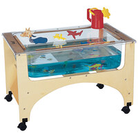 Jonti-Craft Baltic Birch 2871JC 37 1/2" x 23" x 24" Mobile See-Thru Wood Sensory Table