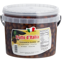 Frutto d'Italia Taggiasca Olives 6.6 lb. (4.4 lb. Dr. Wt.) Pail - 320/360 Count