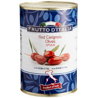 Frutto d'Italia Red Cerignola Olives 9.4 lb. (5.5 lb. Dr. Wt.) Can - 70/90 Count