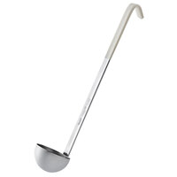 Vollrath 58333 3 oz. Two-Piece Stainless Steel Ladle with Ivory Kool-Touch® Handle