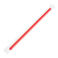 Choice 9" Red Pointed Wrapped Straw - 400/Pack