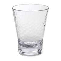 Front of the House ADO004CLT23 Drinkwise 14 oz. Hammered Tritan™ Plastic Double Rocks / Old Fashioned Glass - 12/Pack