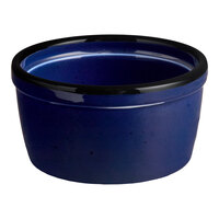 Acopa Keystone 7 oz. Azora Blue Stoneware Ramekin - 6/Pack