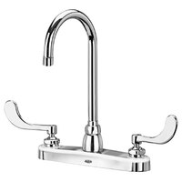 Zurn Elkay Z871B4-XL AquaSpec Deck Mount Faucet with 8" Centers, 5 3/8" Gooseneck Spout (2.2 GPM), Ceramic Cartridge, and Wrist Handles