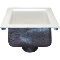 Zurn Elkay Z1900-3NH Sani-Flor 12" x 12" Cast Iron Floor Sink with 3" No-Hub Connection and 6" Sump Depth