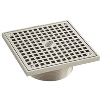 Zurn Elkay ZN400-6S-VP 6" Square Vandal-Proof Type S Polished Nickel Bronze Strainer with Heel-Proof Square Openings