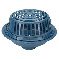 Zurn Elkay ZC100-6NH 15" Cast Iron Roof Drain with Low Silhouette Cast Iron Dome and 6" No-Hub Outlet