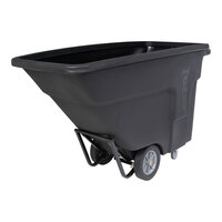 Toter NT175-00BLK 0.75 Cubic Yard Blackstone Standard-Duty Tilt Truck with Handle (825 lb.)