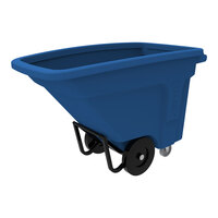 Toter NT105-00BLU 0.5 Cubic Yard Blue Standard-Duty Tilt Truck with Handle (825 lb.)