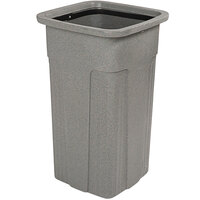 Toter SSC25-90734 Slimline Graystone 25 Gallon Square Trash Can