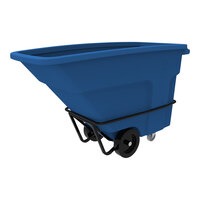 Toter NT210-00BLU 1 Cubic Yard Blue Heavy-Duty Tilt Truck with Handle (2000 lb.)