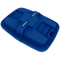 Toter LMC12-00BLU Blue Removable Split Lid for 12 Cubic Foot Cube Trucks