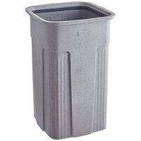 Toter SSC50-00GST Slimline Graystone 50 Gallon Square Trash Can