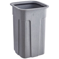 Toter SSC35-00GST Slimline Graystone 35 Gallon Square Trash Can