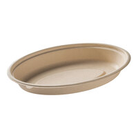 Fineline 43OB24 Conserveware 24 oz. Bagasse Oval Bowl - 250/Case