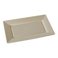 Fineline 43RCP127 Conserveware 12" x 7" Bagasse Rectangular Plate - 300/Case