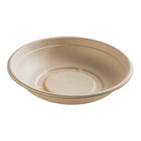 Fineline 43RB24 Conserveware 24 oz. No PFAS Added Tan Bagasse Round Bowl - 300/Case