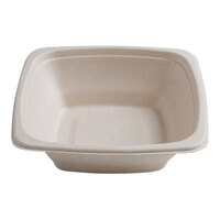 Fineline 43SB16 Conserveware 16 oz. Tan Bagasse Square Bowl - 300/Case