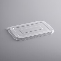 Fineline 42RCFL2432 Conserveware PETE Flat Lid for 24/32 oz. Rectangular Bowls - 300/Case