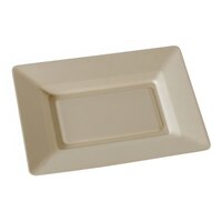 Fineline 43RCP75 Conserveware 7 1/2" x 5 1/2" Bagasse Rectangular Plate - 500/Case